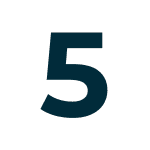 Number 5 icon